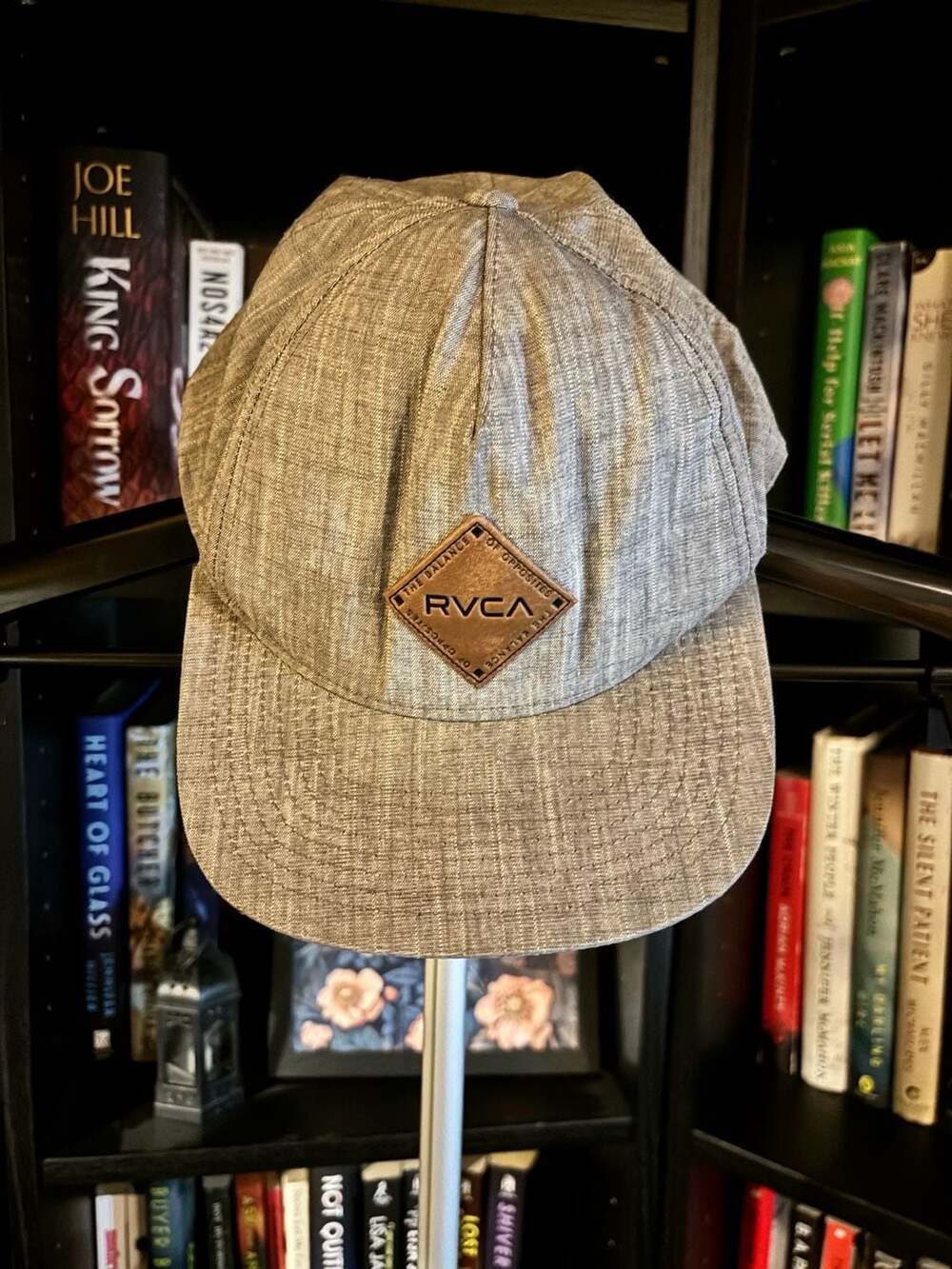 RVCA Snapback Mid Fit Grey Baseball Hat